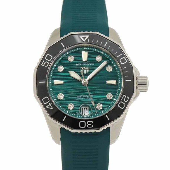 TAG Heuer Aqua racer WBP231G 8P Diamond Blue Dial Ladies Watch 90267346 - Picture 1 of 7